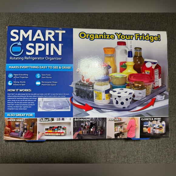 🆕 SMART SPIN - rotating refrigerator organizerr - Picture 2 of 2